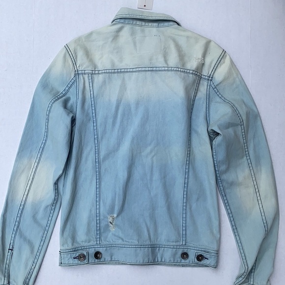 New GUESS Women's Denim Jacket SZ S - Picture 7 of 8